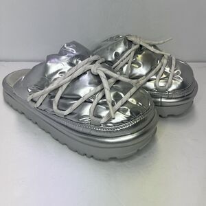 UGG Hi Shine Spaceslider Silver Sandal Shoe Women’s US 9 UK 7 Tech Slide